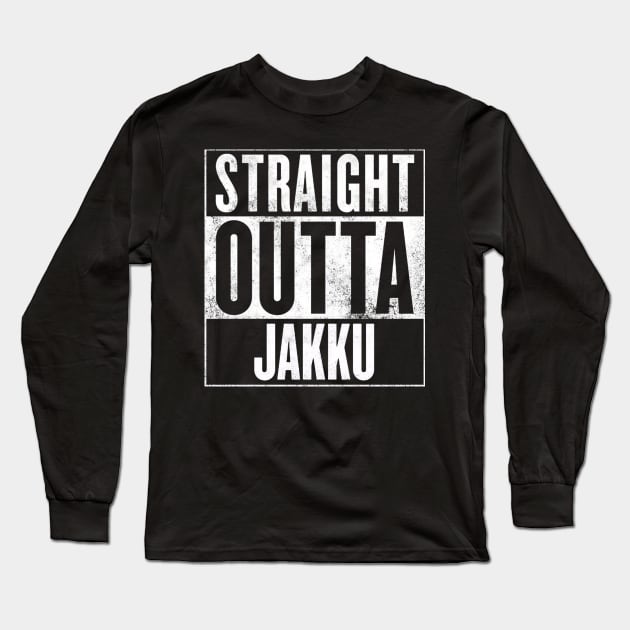 STRAIGHT OUTTA JAKKU Long Sleeve T-Shirt by finnyproductions